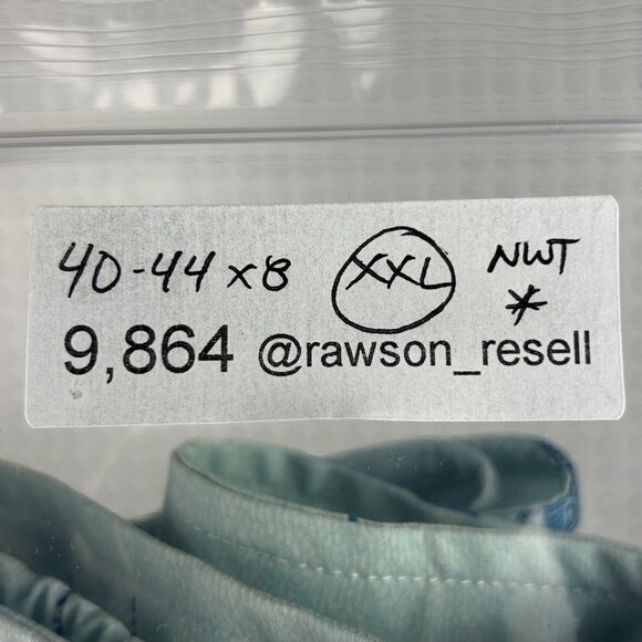 Johnnie O Swim Trunks Suit Men's XXL Hatton Blue Fish NWT $89 Retail READ Pocket - Picture 8 of 8